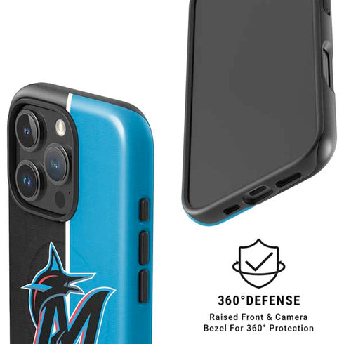 MLB Miami Marlins Split iPhone 16 Pro Magsafe Impact Case